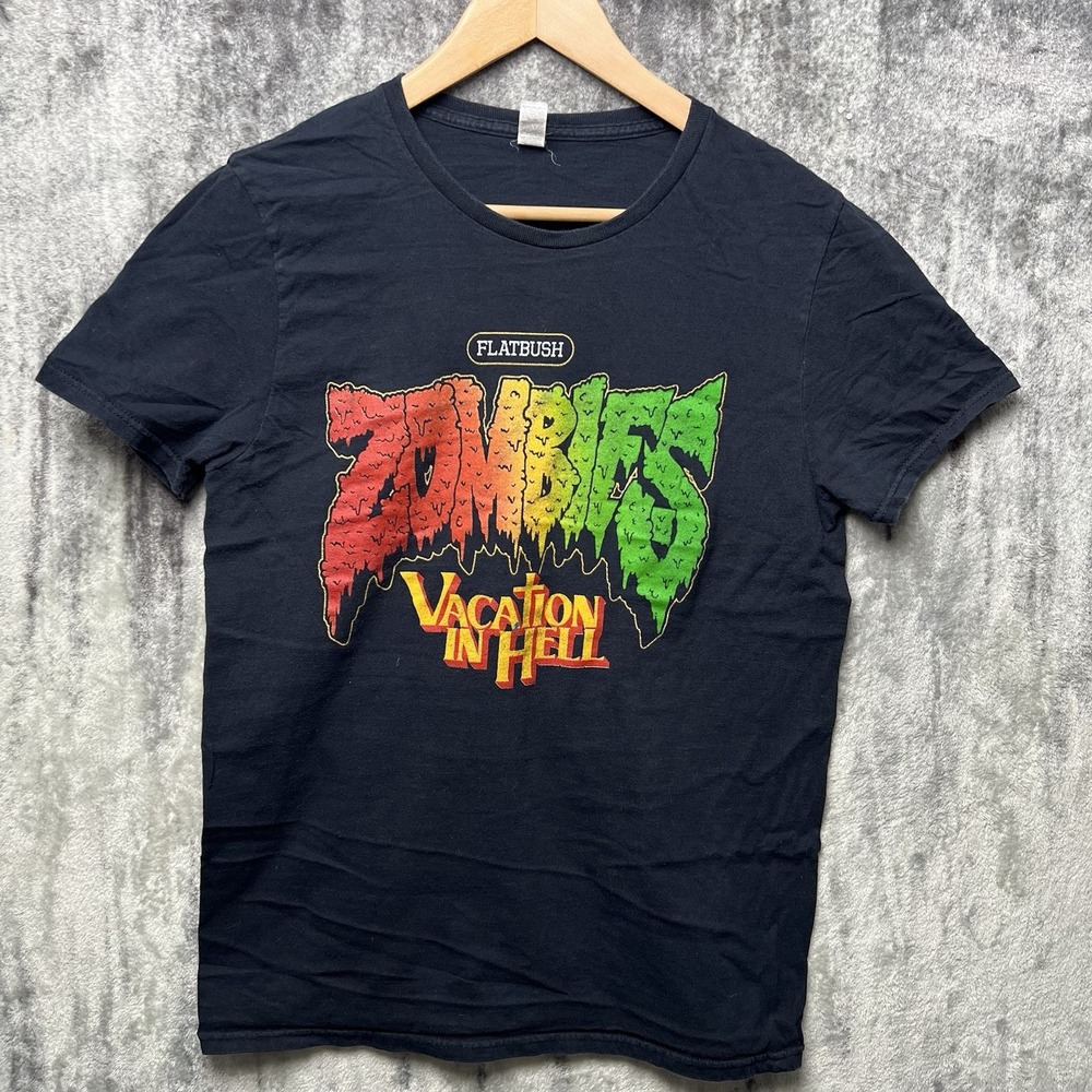 Flatbush Zombies T Shirt Vacation In Hell Tour 2013 RARE Merch Mens Medium Black